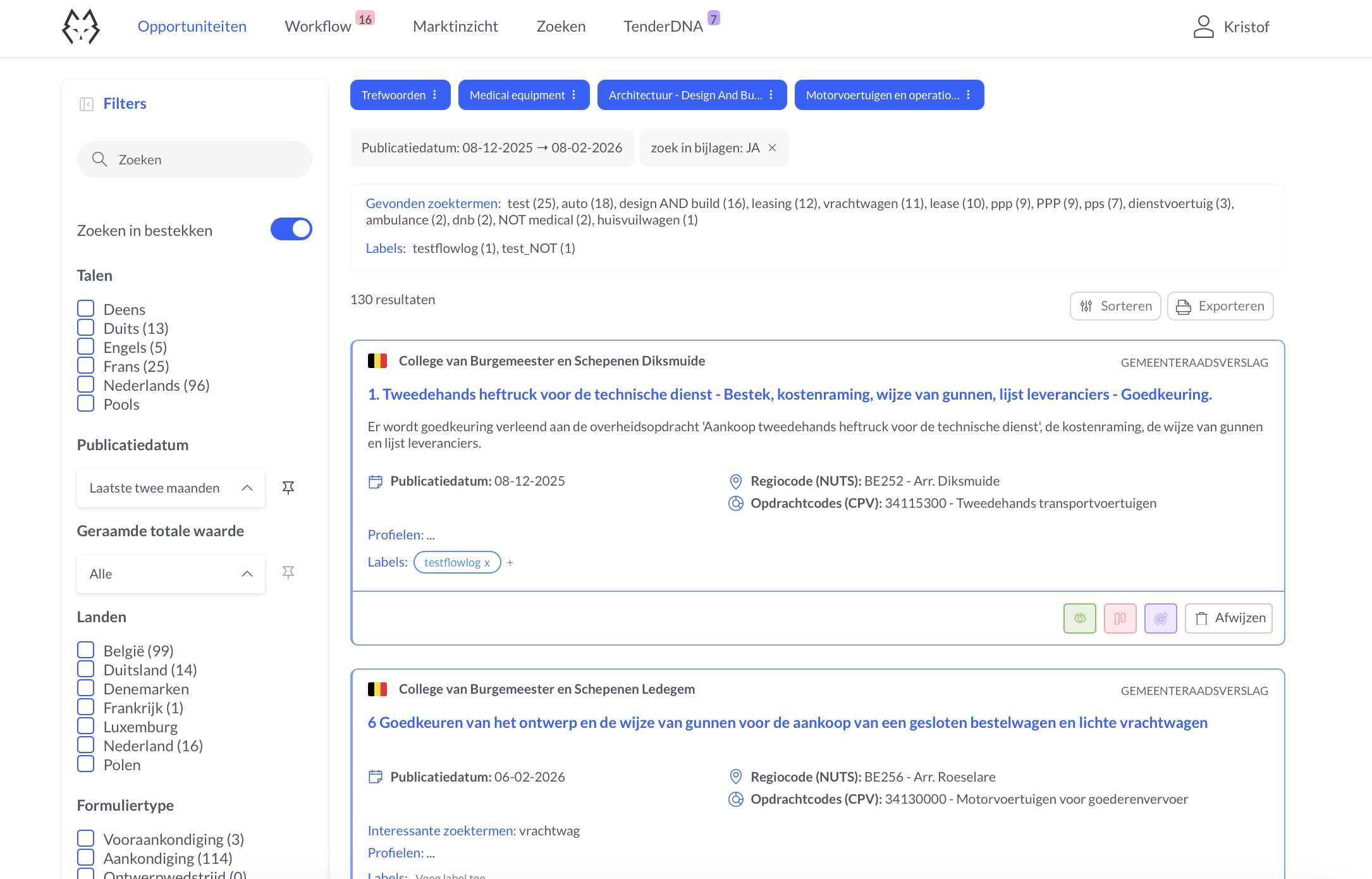 TenderDNA — selezione quotidiana di gare d'appalto rilevanti